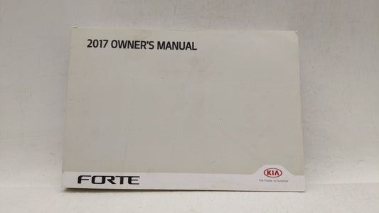 2017 Kia Forte Owners Manual Book Guide P/N:B0S4-EE68B OEM Used Auto Parts - Oemusedautoparts1.com