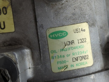 2017-2018 Kia Forte Air Conditioning A/c Ac Compressor Oem