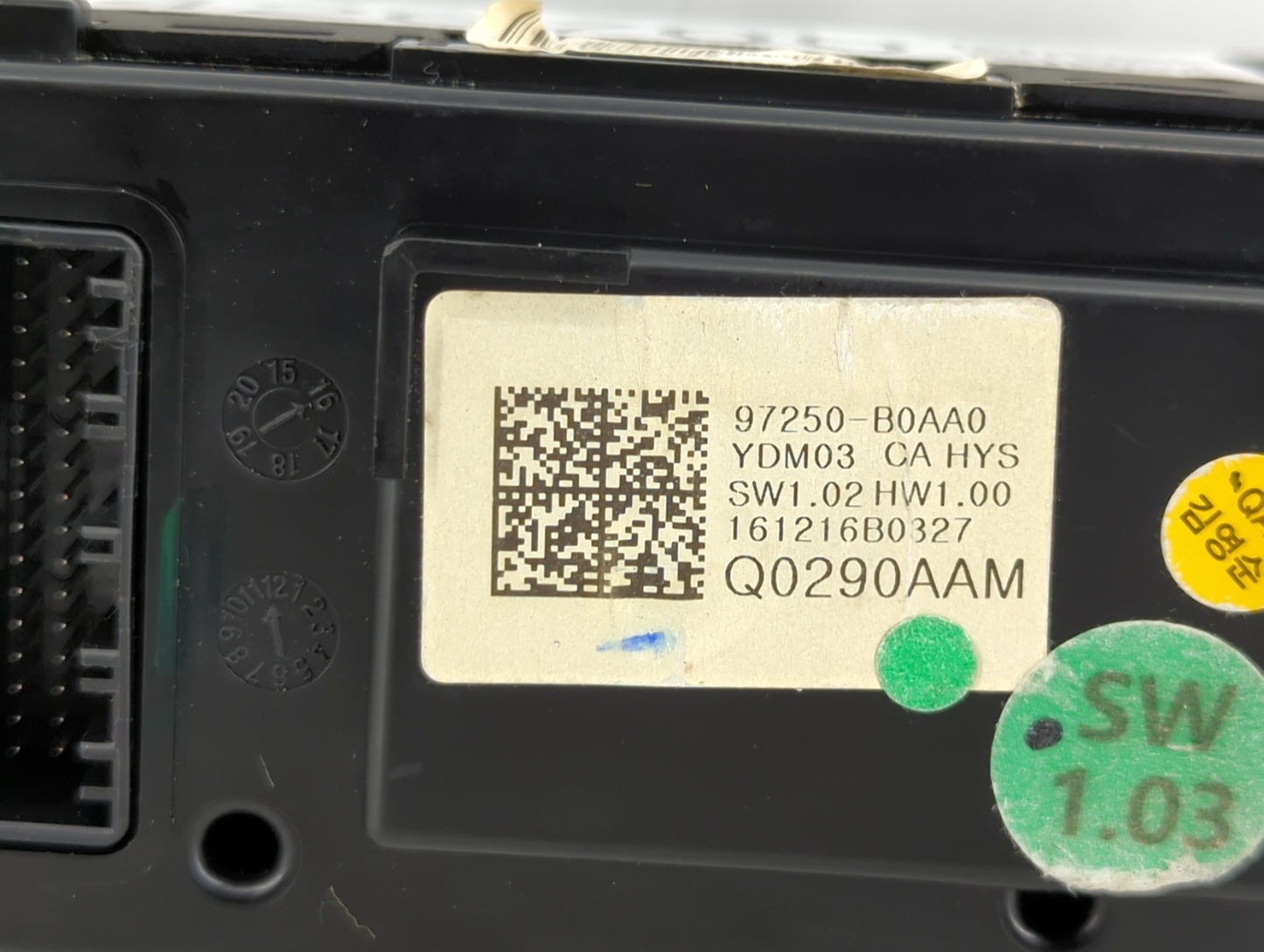 2017-2018 Kia Forte Climate Control Module Temperature AC/Heater Replacement P/N:97250-A7XXX 97250-B0AA0 Fits Fits 2017 2018