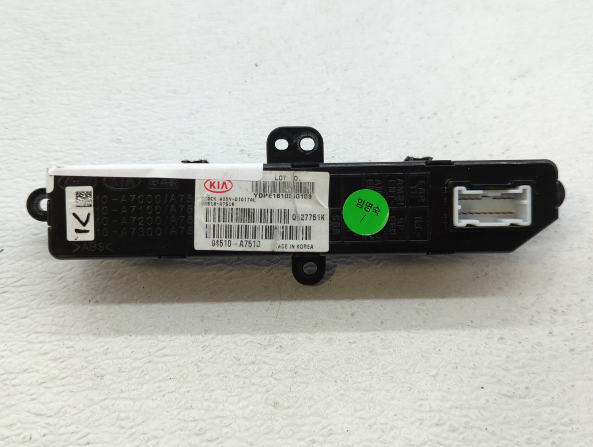 2017 Kia Forte CLOCK - Oemusedautoparts1.com