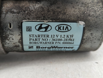 2017-2022 Kia Forte Car Starter Motor Solenoid OEM P/N:36100-2E561 Fits Fits 2017 2018 2019 2020 2021 2022 OEM Used Auto Parts