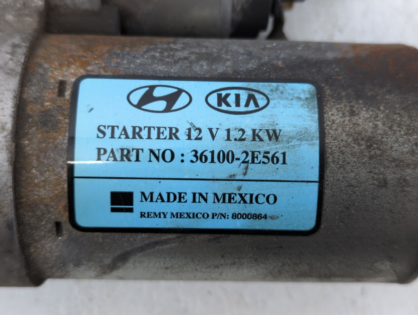 2017-2022 Kia Forte Car Starter Motor Solenoid OEM P/N:8000864 36100-2E561 Fits Fits 2017 2018 2019 2020 2021 2022 OEM Used 