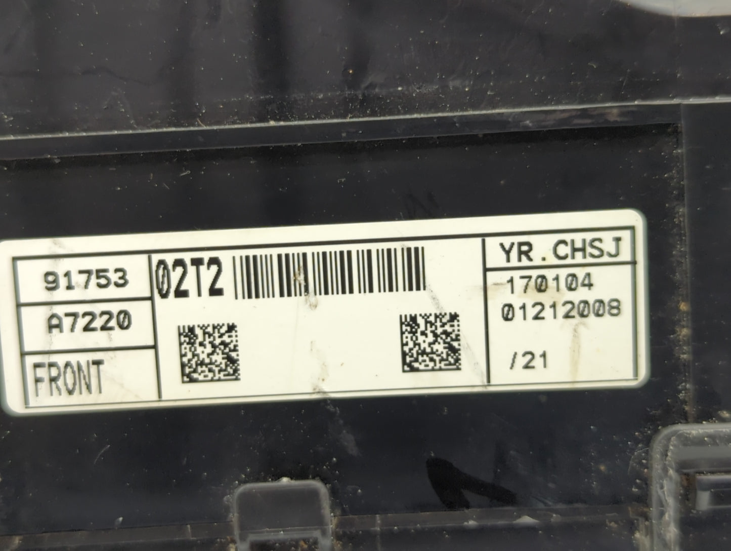 2017-2018 Kia Forte Fusebox Fuse Box Panel Relay Module P/N:91753-A7220 91221-B0060 Fits Fits 2017 2018 OEM Used Auto Parts 
