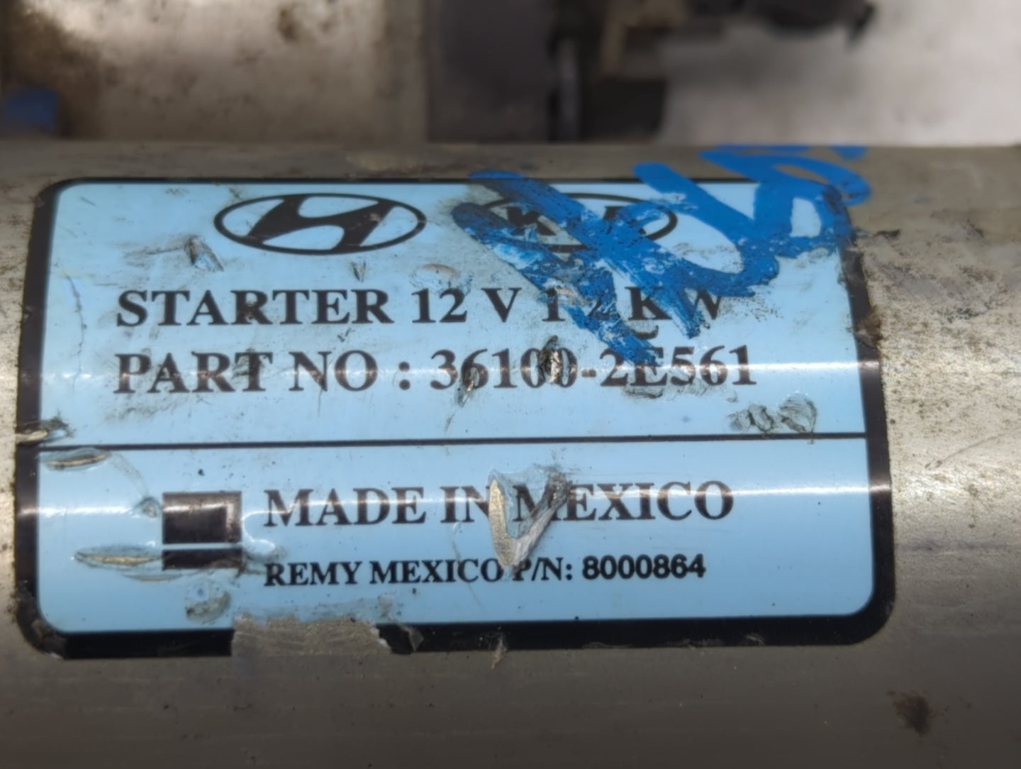 2017-2022 Kia Forte Car Starter Motor Solenoid OEM P/N:36100-2E561 Fits Fits 2017 2018 2019 2020 2021 2022 OEM Used Auto Par