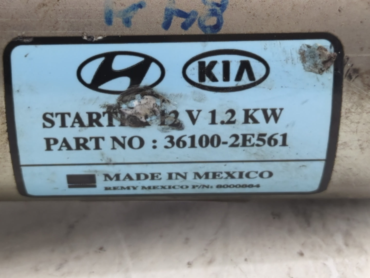 2017-2022 Kia Forte Car Starter Motor Solenoid OEM P/N:36100-2E561 Fits Fits 2017 2018 2019 2020 2021 2022 OEM Used Auto Par
