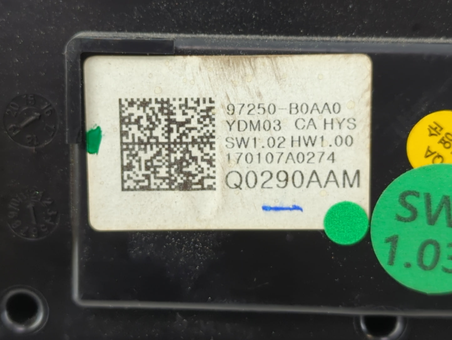 2017-2018 Kia Forte Climate Control Module Temperature AC/Heater Replacement P/N:Q0290AAM 97250-B0AA0 Fits Fits 2017 2018 OE