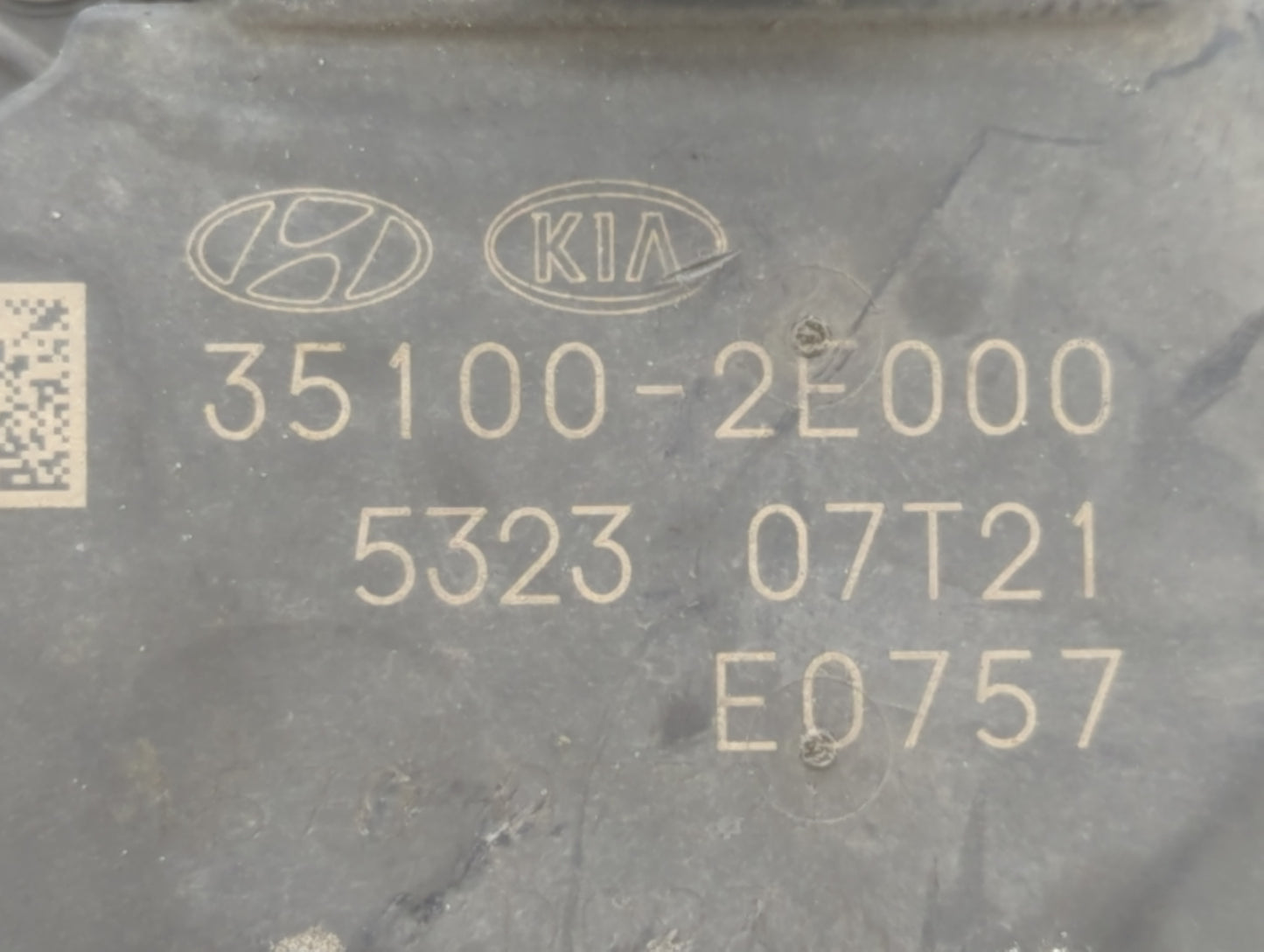 2014-2018 Kia Forte Throttle Body P/N:35100-2E000 Fits Fits 2011 2012 2013 2014 2015 2016 2017 2018 2019 2020 2021 OEM Used 