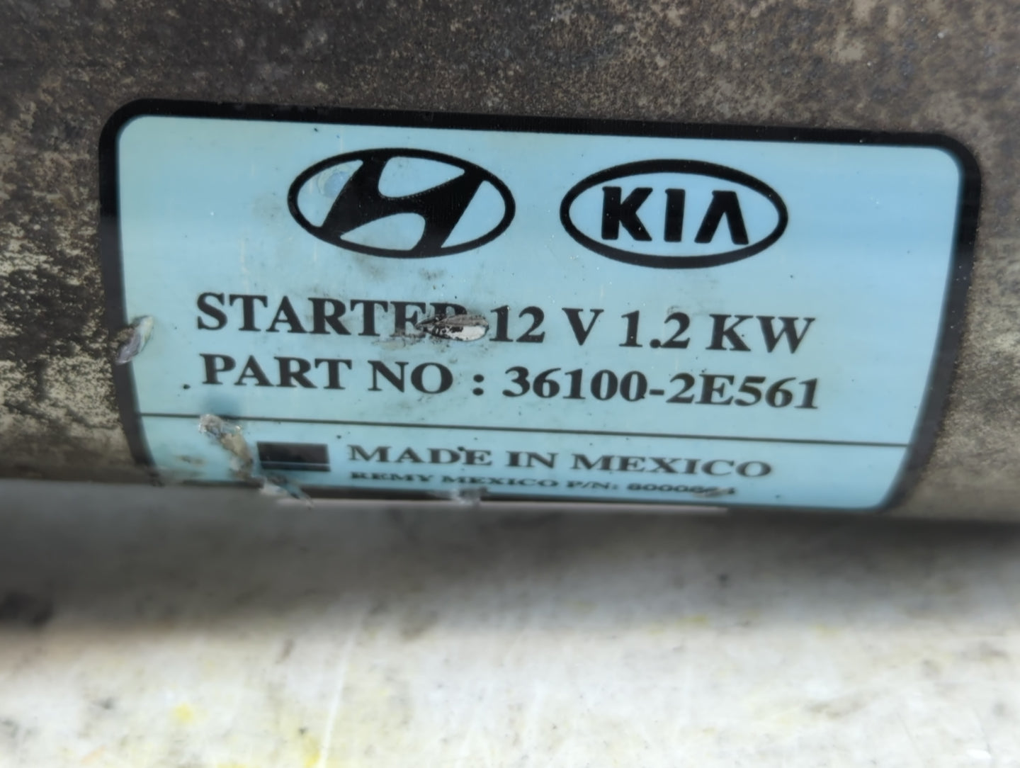 2017-2022 Kia Forte Car Starter Motor Solenoid OEM P/N:36100-2E561 Fits Fits 2017 2018 2019 2020 2021 2022 OEM Used Auto Par
