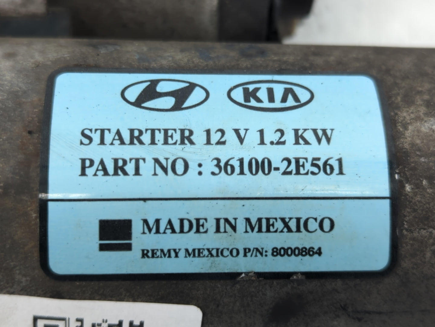 2017-2022 Kia Forte Car Starter Motor Solenoid OEM P/N:36100-2E561 Fits Fits 2017 2018 2019 2020 2021 2022 OEM Used Auto Par