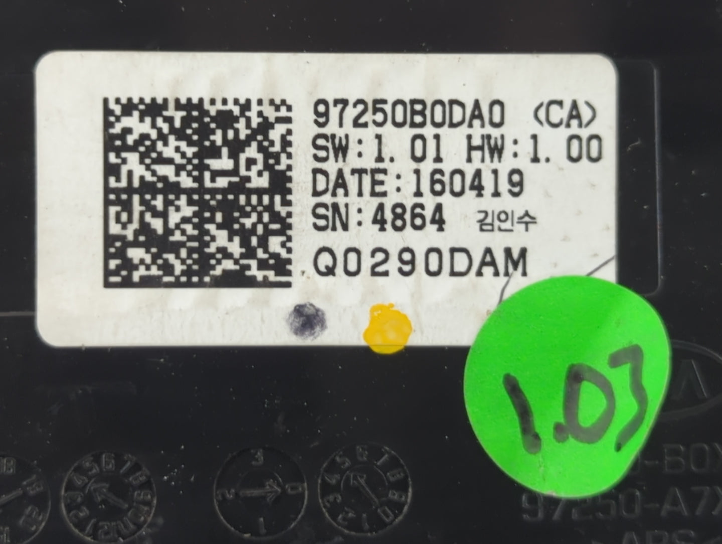 2017-2018 Kia Forte Climate Control Module Temperature AC/Heater Replacement P/N:97250B0DA0 Fits Fits 2017 2018 OEM Used Aut