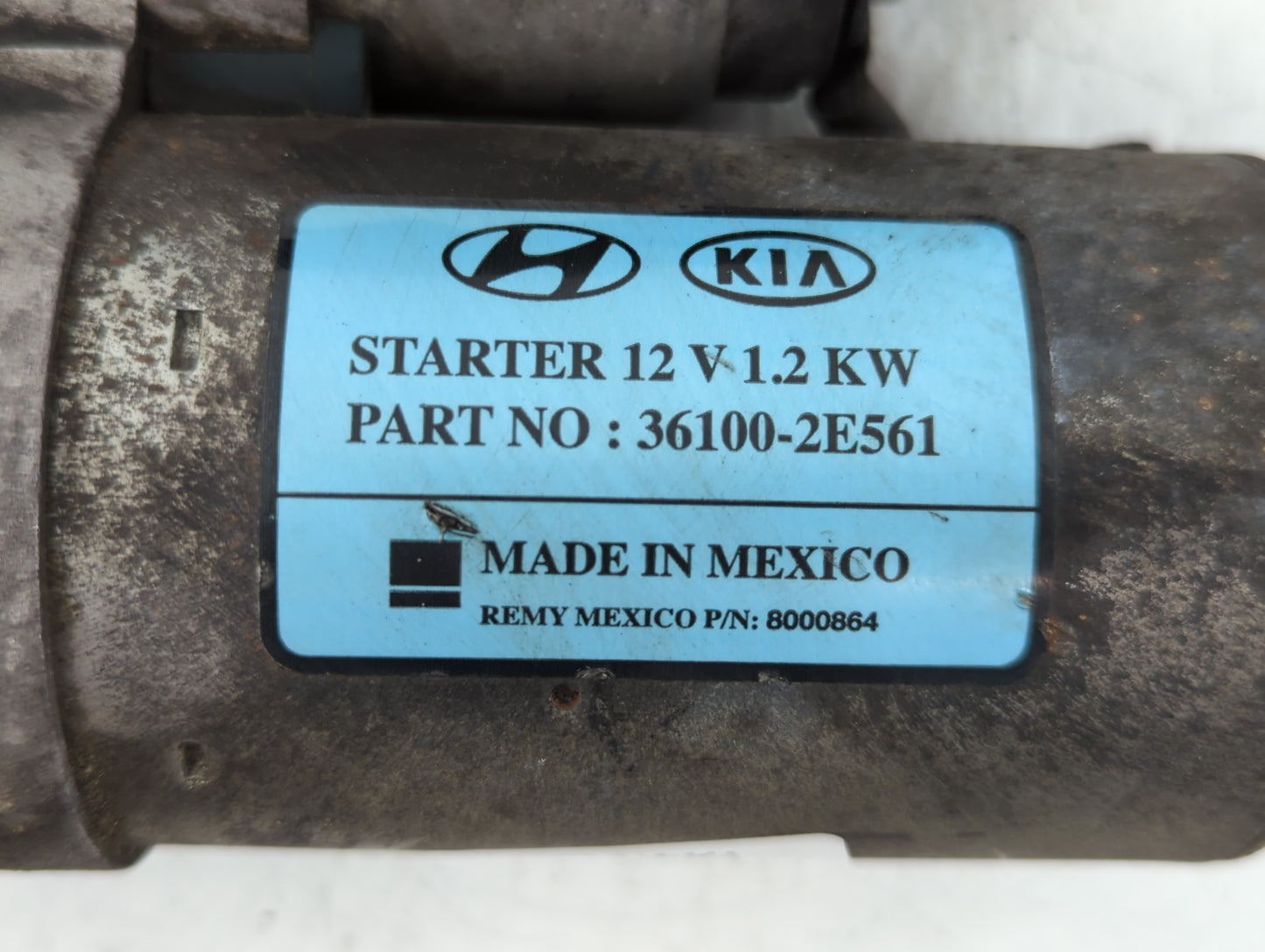 2017-2022 Kia Forte Car Starter Motor Solenoid OEM P/N:8000864 36100-2E561 Fits Fits 2017 2018 2019 2020 2021 2022 OEM Used 