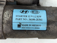2017-2022 Kia Forte Car Starter Motor Solenoid OEM P/N:8000864 36100-2E561 Fits Fits 2017 2018 2019 2020 2021 2022 OEM Used 