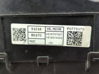 2017-2018 Kia Forte Fusebox Fuse Box Panel Relay Module P/N:91218 B0170 Fits Fits 2017 2018 OEM Used Auto Parts - Oemusedaut