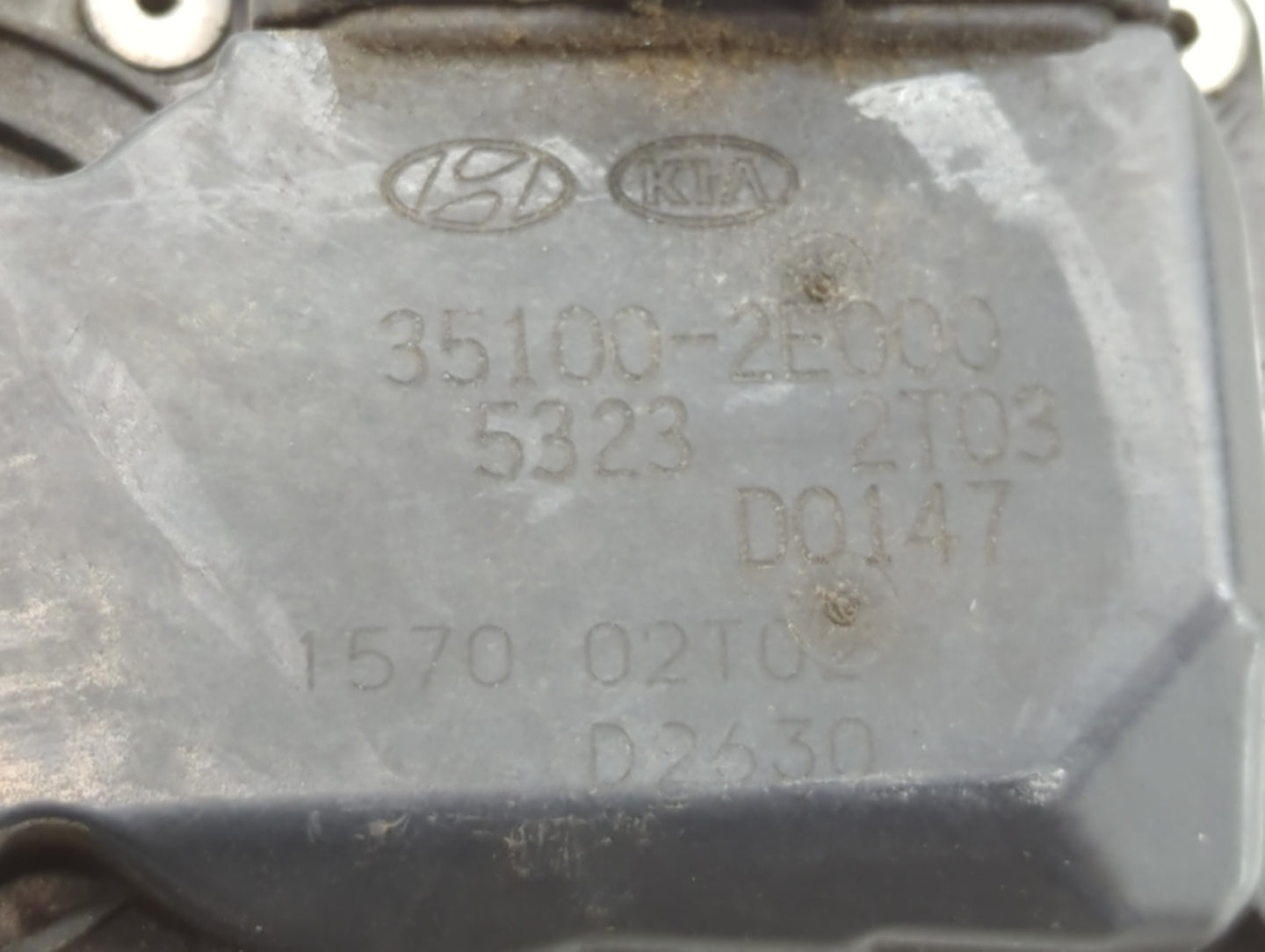 2014-2018 Kia Forte Throttle Body P/N:35100-2E000 Fits Fits 2011 2012 2013 2014 2015 2016 2017 2018 2019 2020 2021 OEM Used 