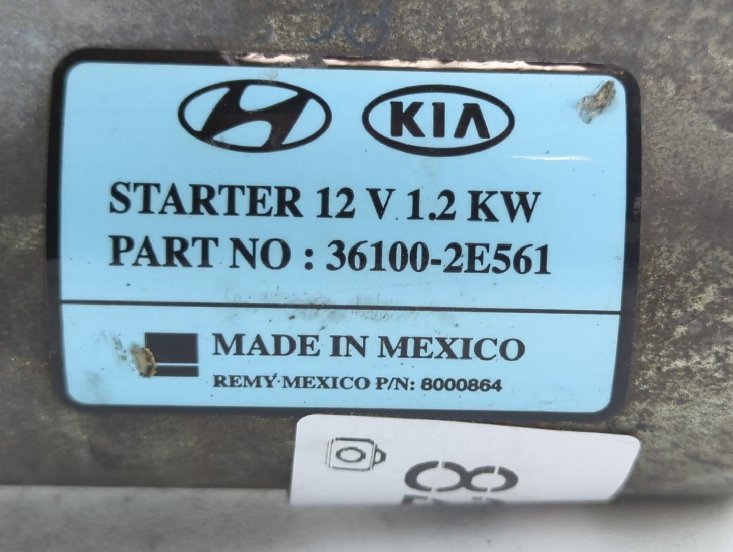 2017-2022 Kia Forte Car Starter Motor Solenoid OEM P/N:36100-2E561 Fits Fits 2017 2018 2019 2020 2021 2022 OEM Used Auto Par