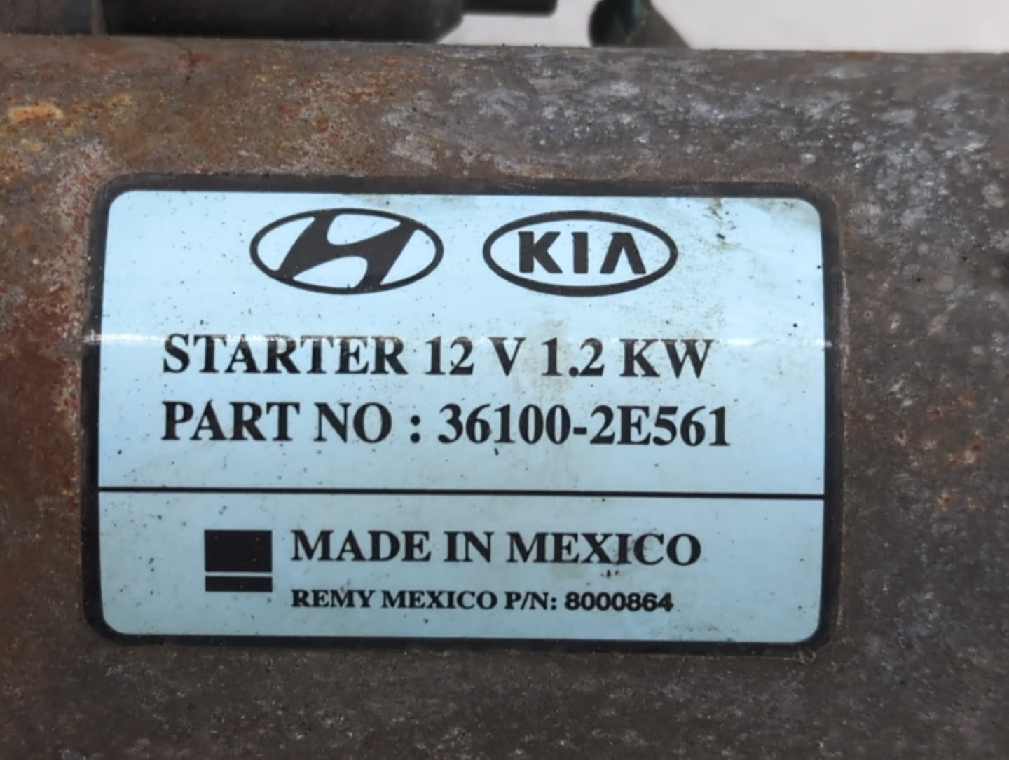2017-2022 Kia Forte Car Starter Motor Solenoid OEM P/N:36100-2E561 Fits Fits 2017 2018 2019 2020 2021 2022 OEM Used Auto Par