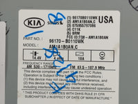 2017-2018 Kia Forte Radio AM FM Cd Player Receiver Replacement P/N:96170B0110WK Fits Fits 2017 2018 OEM Used Auto Parts - Oe