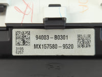 2017-2018 Kia Forte Instrument Cluster Speedometer Gauges P/N:MX157580-9520 94003-B0301 Fits Fits 2017 2018 OEM Used Auto Pa