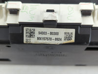 2017-2018 Kia Forte Instrument Cluster Speedometer Gauges P/N:MX157570-8924 94003-B0300 Fits Fits 2017 2018 OEM Used Auto Pa