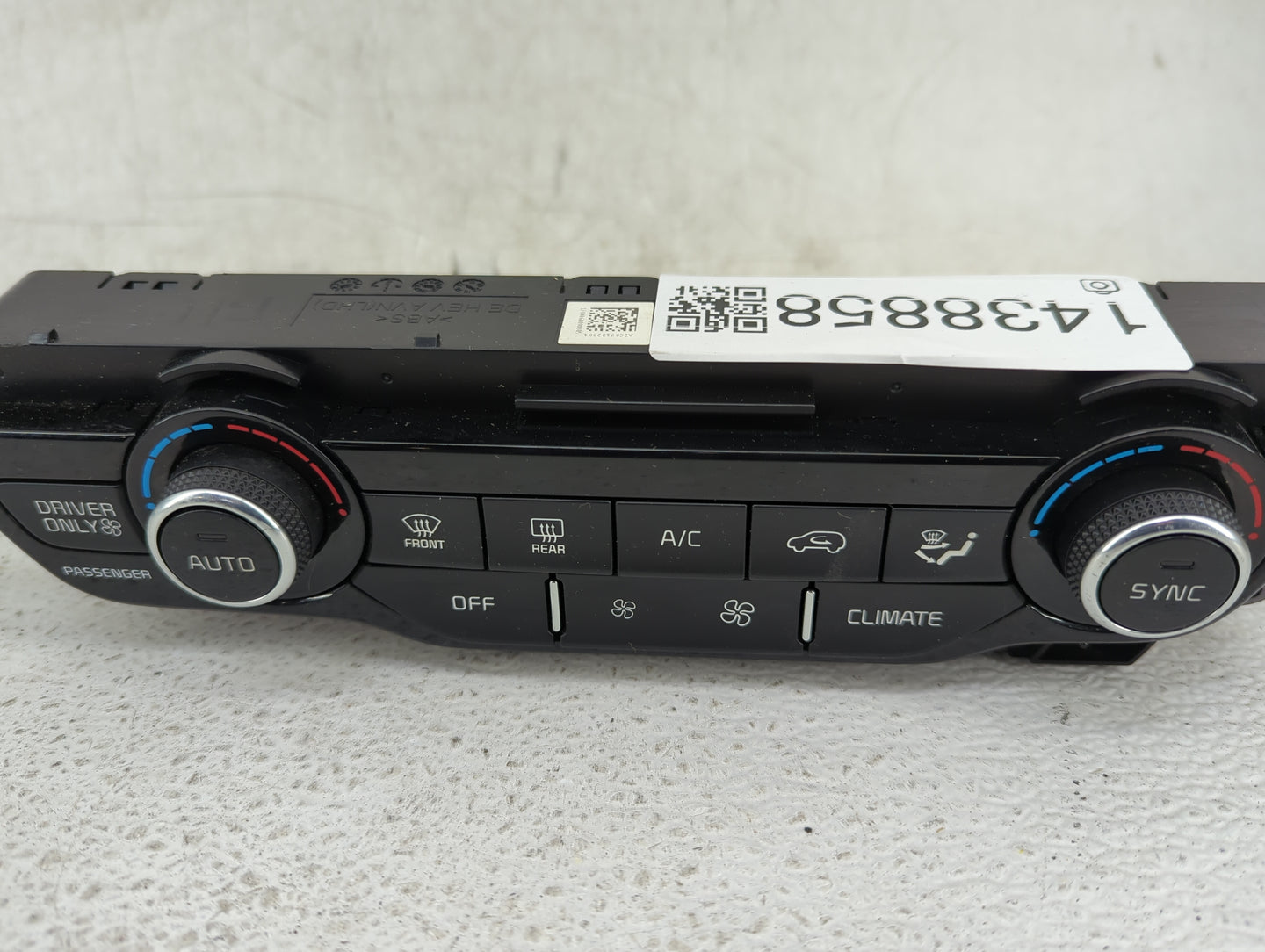 2017-2019 Kia Niro Climate Control Module Temperature AC/Heater Replacement P/N:97250G5350 Fits Fits 2017 2018 2019 OEM Used