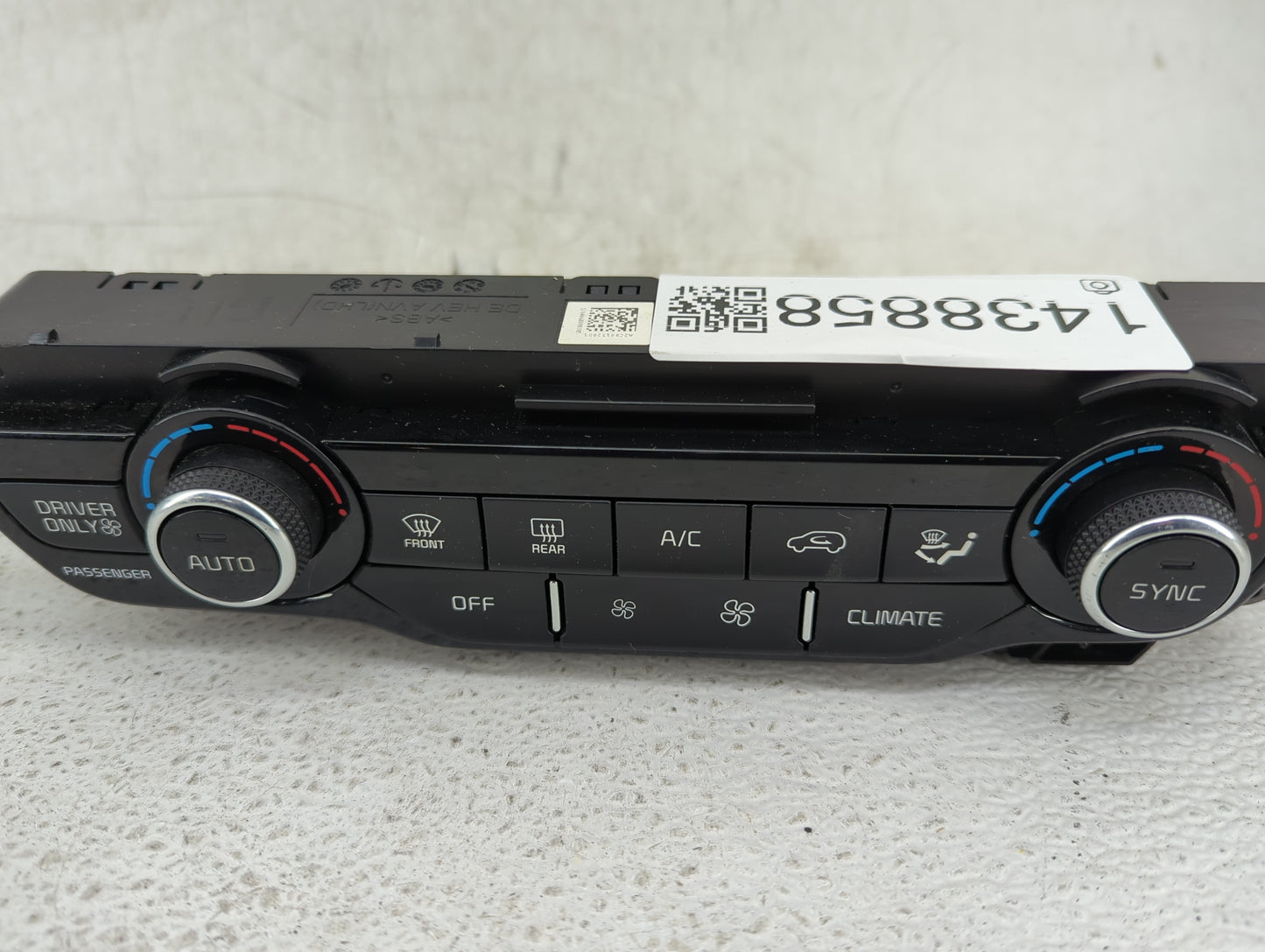 2017-2019 Kia Niro Climate Control Module Temperature AC/Heater Replacement P/N:97250G5350 Fits Fits 2017 2018 2019 OEM Used