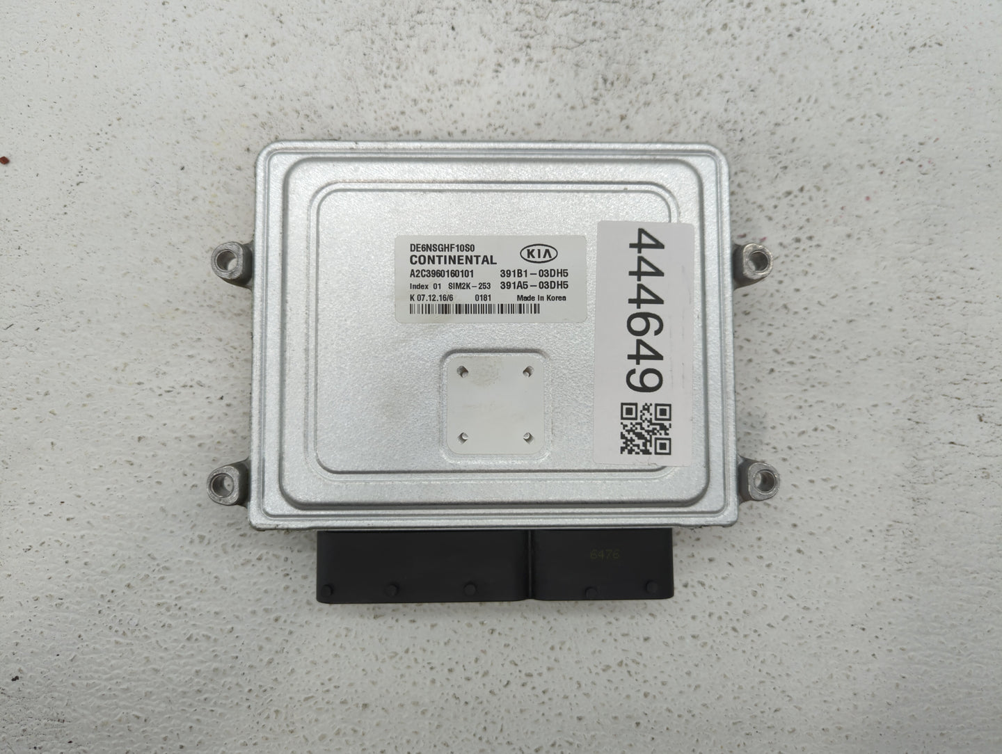 2017 Kia Niro PCM Engine Control Computer ECU ECM PCU OEM P/N:391A5-03DH5 391B1-03DH5 Fits OEM Used Auto Parts - Oemusedauto