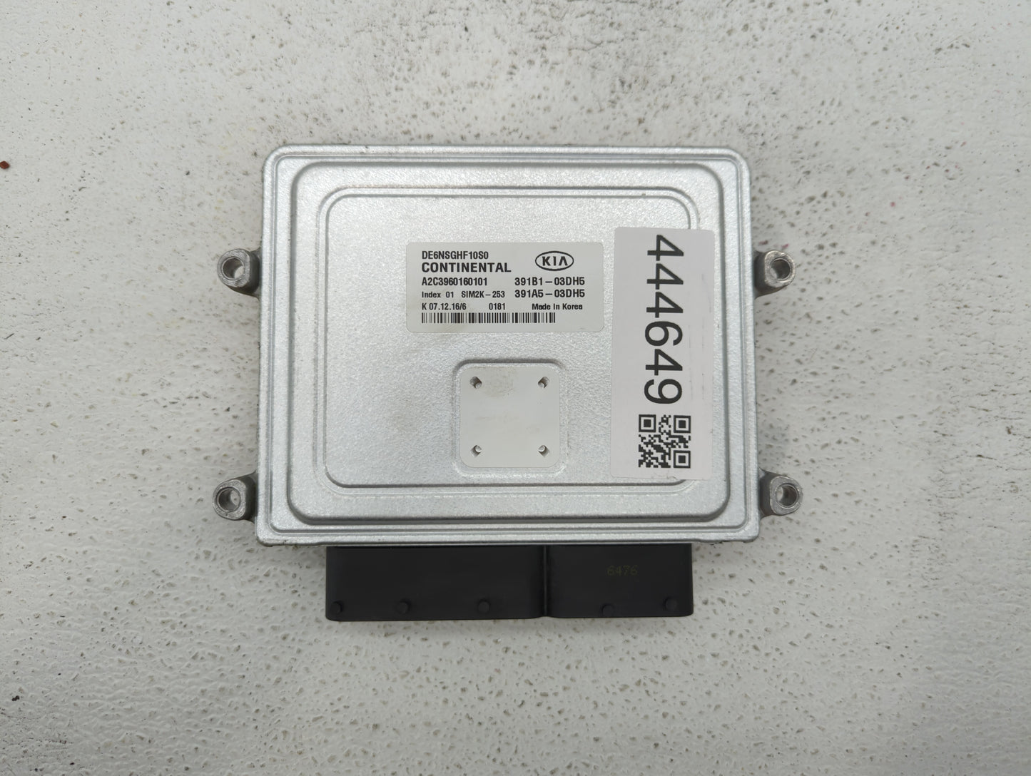 2017 Kia Niro PCM Engine Control Computer ECU ECM PCU OEM P/N:391A5-03DH5 391B1-03DH5 Fits OEM Used Auto Parts - Oemusedauto