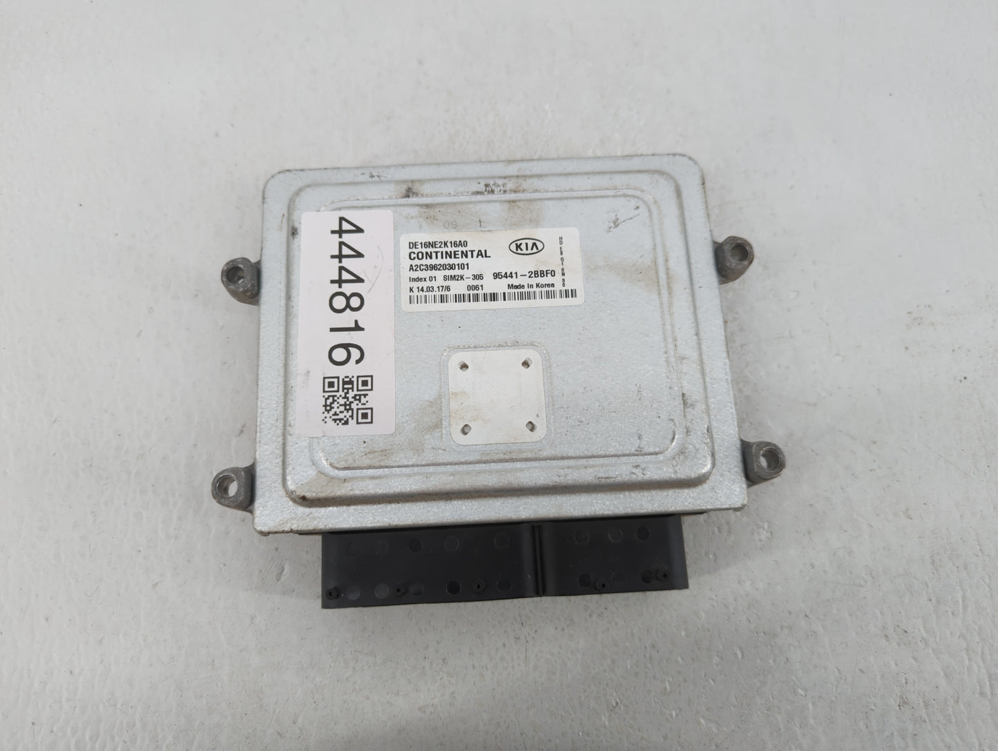 2017 Kia Niro PCM Engine Control Computer ECU ECM PCU OEM P/N:95441-2BBF0 Fits OEM Used Auto Parts - Oemusedautoparts1.com