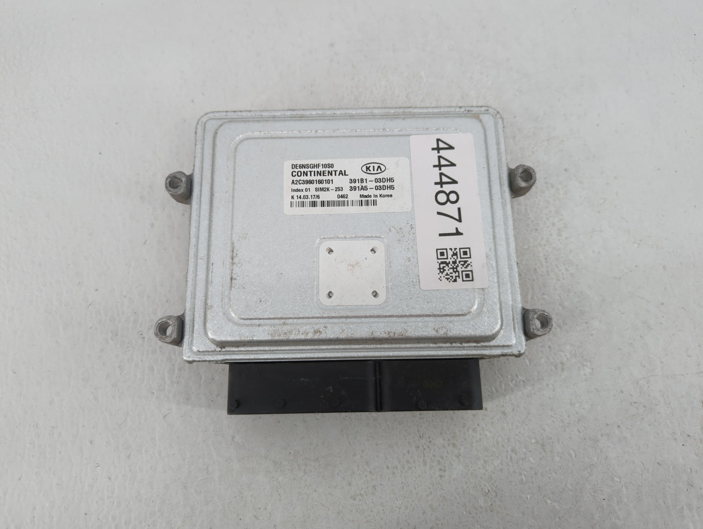 2017 Kia Niro PCM Engine Control Computer ECU ECM PCU OEM P/N:391A5-03DH5 391B1-03DH5 Fits OEM Used Auto Parts - Oemusedauto