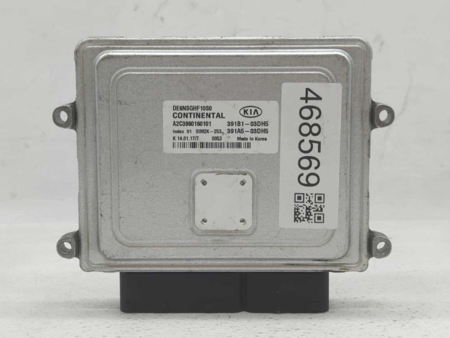 2017 Kia Niro PCM Engine Control Computer ECU ECM PCU OEM P/N:391A5-03DH5 391B1-03DH5 Fits OEM Used Auto Parts - Oemusedauto