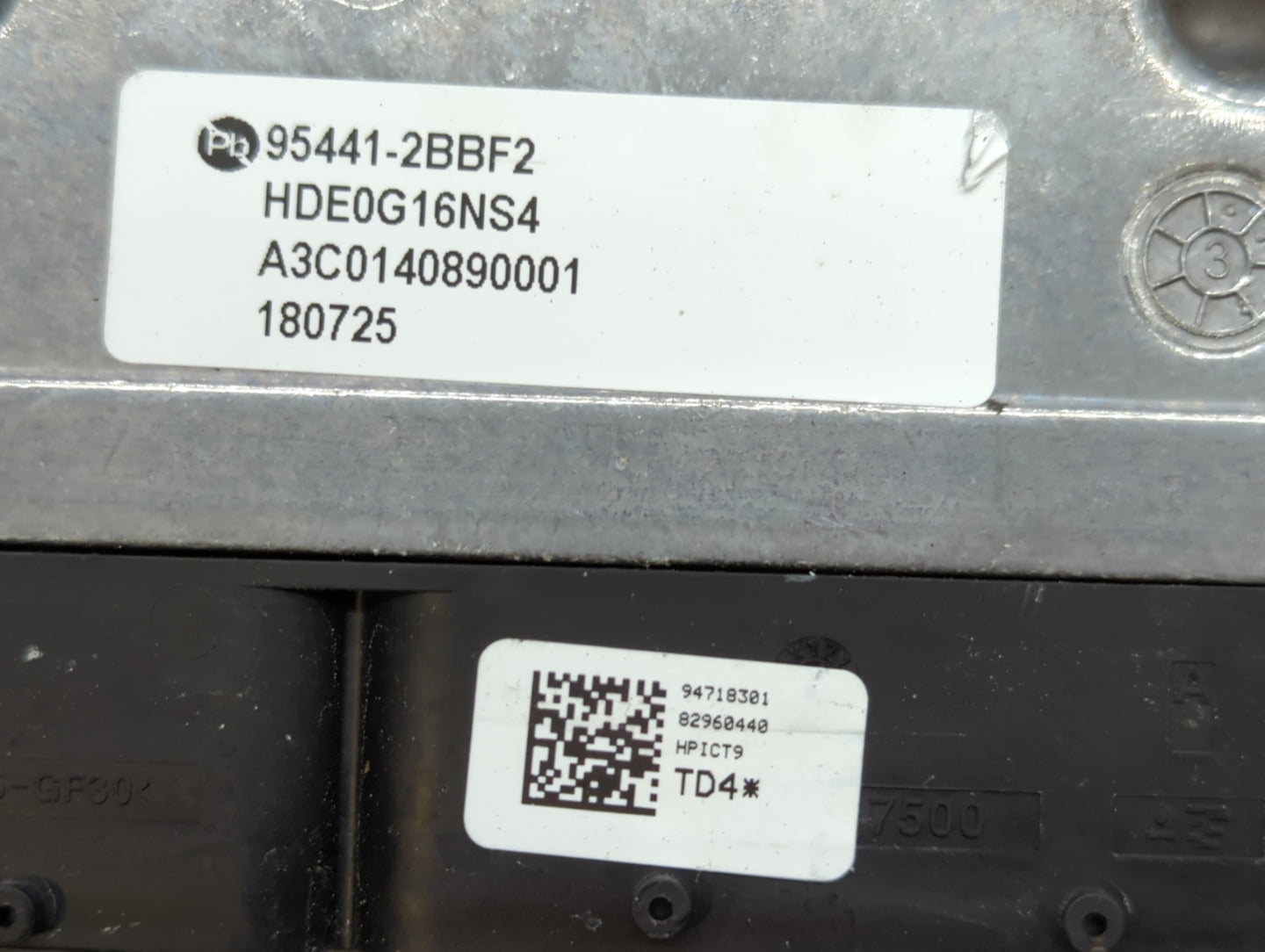 2017 Kia Niro PCM Engine Control Computer ECU ECM PCU OEM P/N:95441-2BBF2 Fits OEM Used Auto Parts - Oemusedautoparts1.com