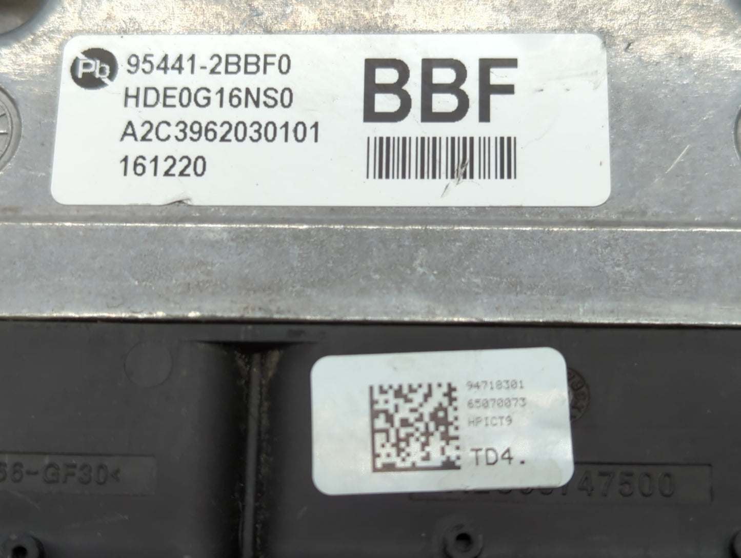 2017 Kia Niro PCM Engine Control Computer ECU ECM PCU OEM P/N:95441-2BBF0 391B1-03DH5 Fits OEM Used Auto Parts - Oemusedauto