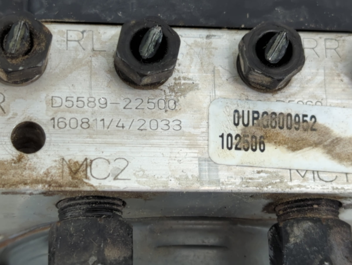 2016-2018 Kia Optima Anti-Lock Brake ABS Pump Module Actuator OEM P/N:D5589-22500 Fits Fits 2016 2017 2018 OEM Used Auto Par