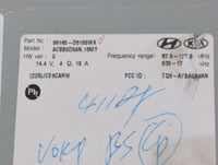 2017-2018 Kia Optima Radio AM FM Cd Player Receiver Replacement P/N:96180-A8150WK Fits Fits 2017 2018 OEM Used Auto Parts - 