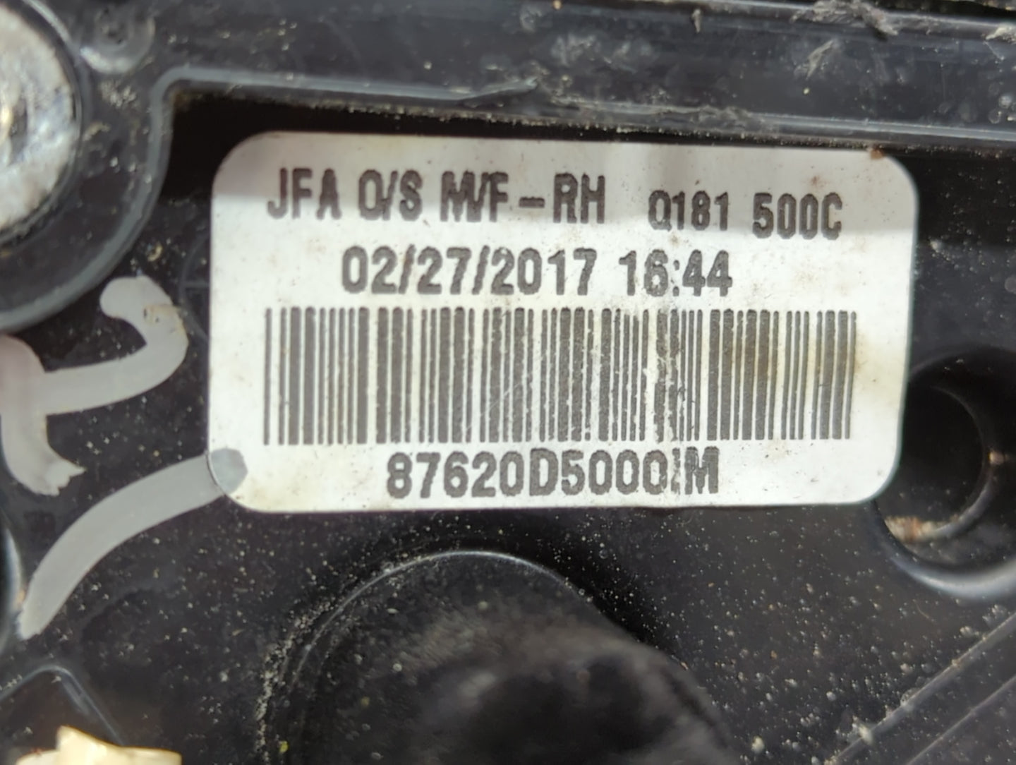 2016-2018 Kia Optima Passenger Side View Mirror - Right Door Mirror OEM Used - Oemusedautoparts1.com