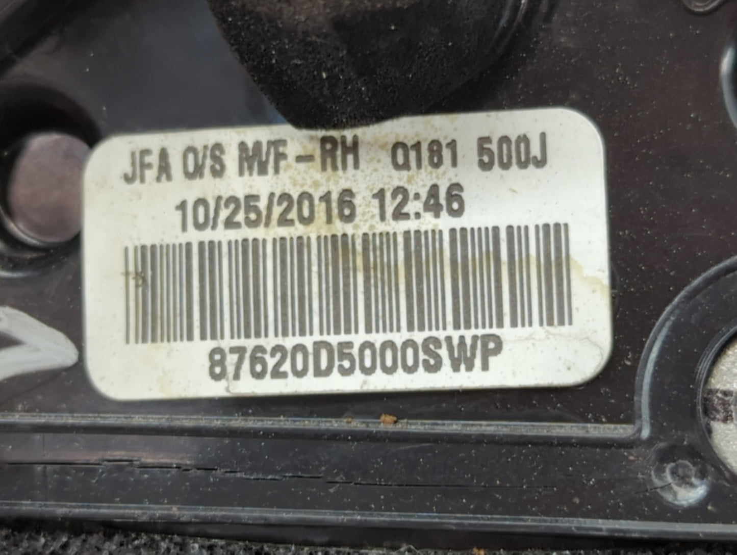 2016-2018 Kia Optima Passenger Side View Mirror - Right Door Mirror OEM Used - Oemusedautoparts1.com