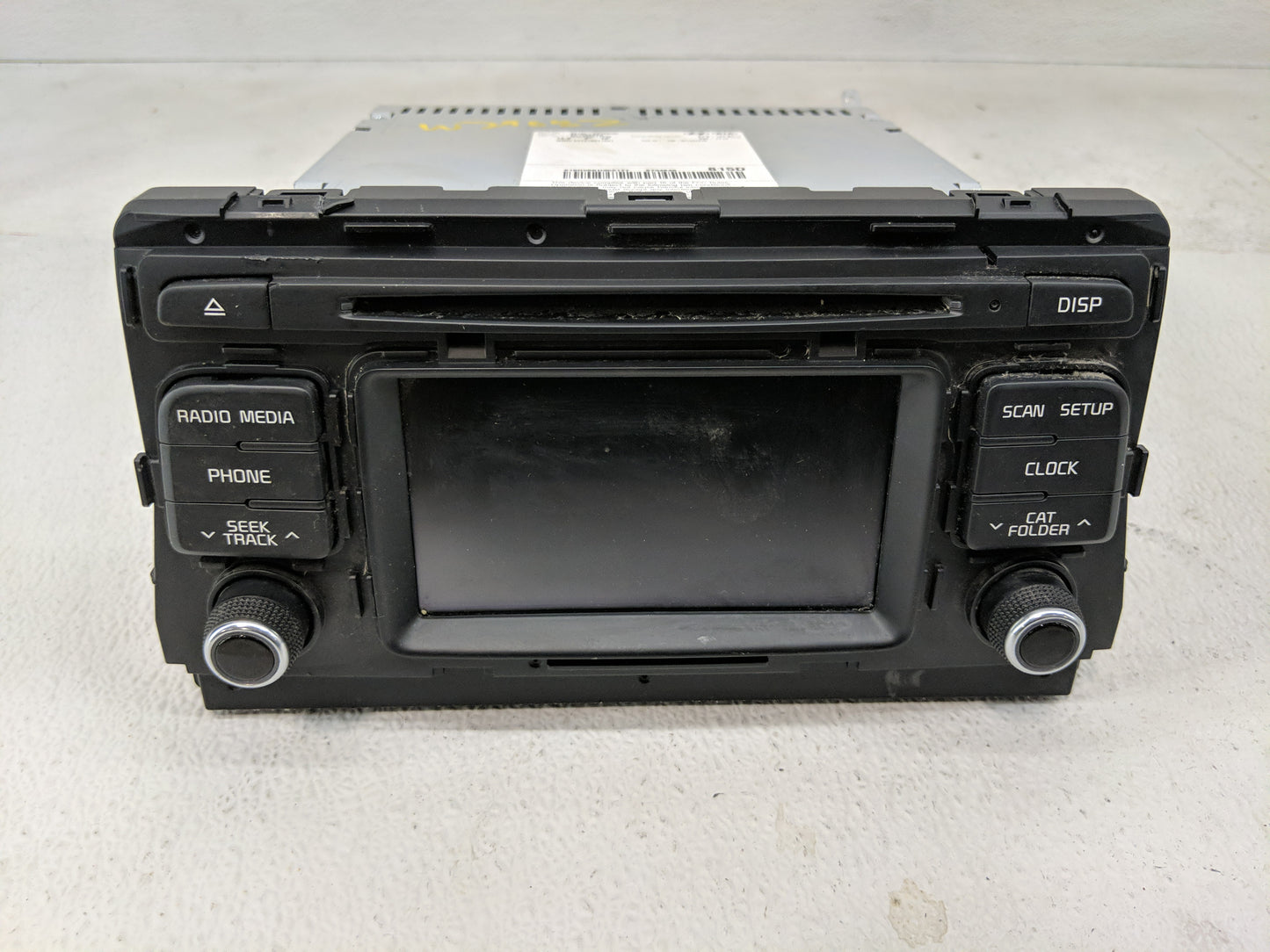 2017-2018 Kia Optima Radio AM FM Cd Player Receiver Replacement P/N:96180-A8150WK Fits Fits 2017 2018 OEM Used Auto Parts - 