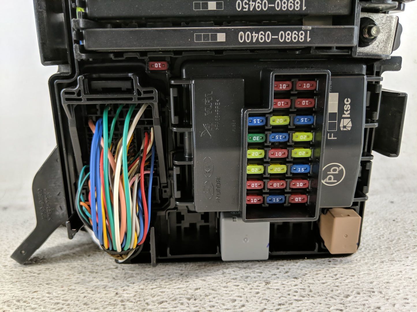 2016-2019 Kia Optima Fusebox Fuse Box Panel Relay Module P/N:91230D5070JA Fits Fits 2016 2017 2018 2019 OEM Used Auto Parts 