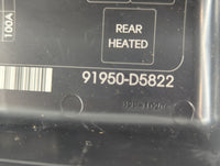 2016-2019 Kia Optima Fusebox Fuse Box Panel Relay Module P/N:91950-D5822 Fits Fits 2016 2017 2018 2019 OEM Used Auto Parts -