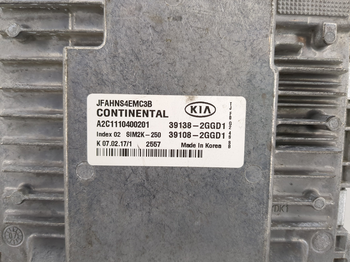 2016-2018 Kia Optima PCM Engine Control Computer ECU ECM PCU OEM P/N:39108-2GGD1 39138-2GGD1 Fits Fits 2016 2017 2018 OEM Us