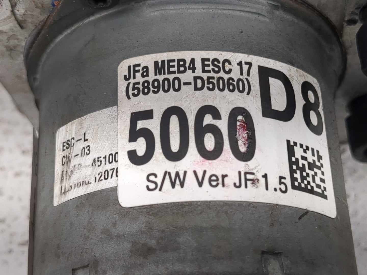 2017-2018 Kia Optima ABS Pump Control Module Replacement P/N:5890-D5060 D5589-22500 Fits Fits 2017 2018 OEM Used Auto Parts 