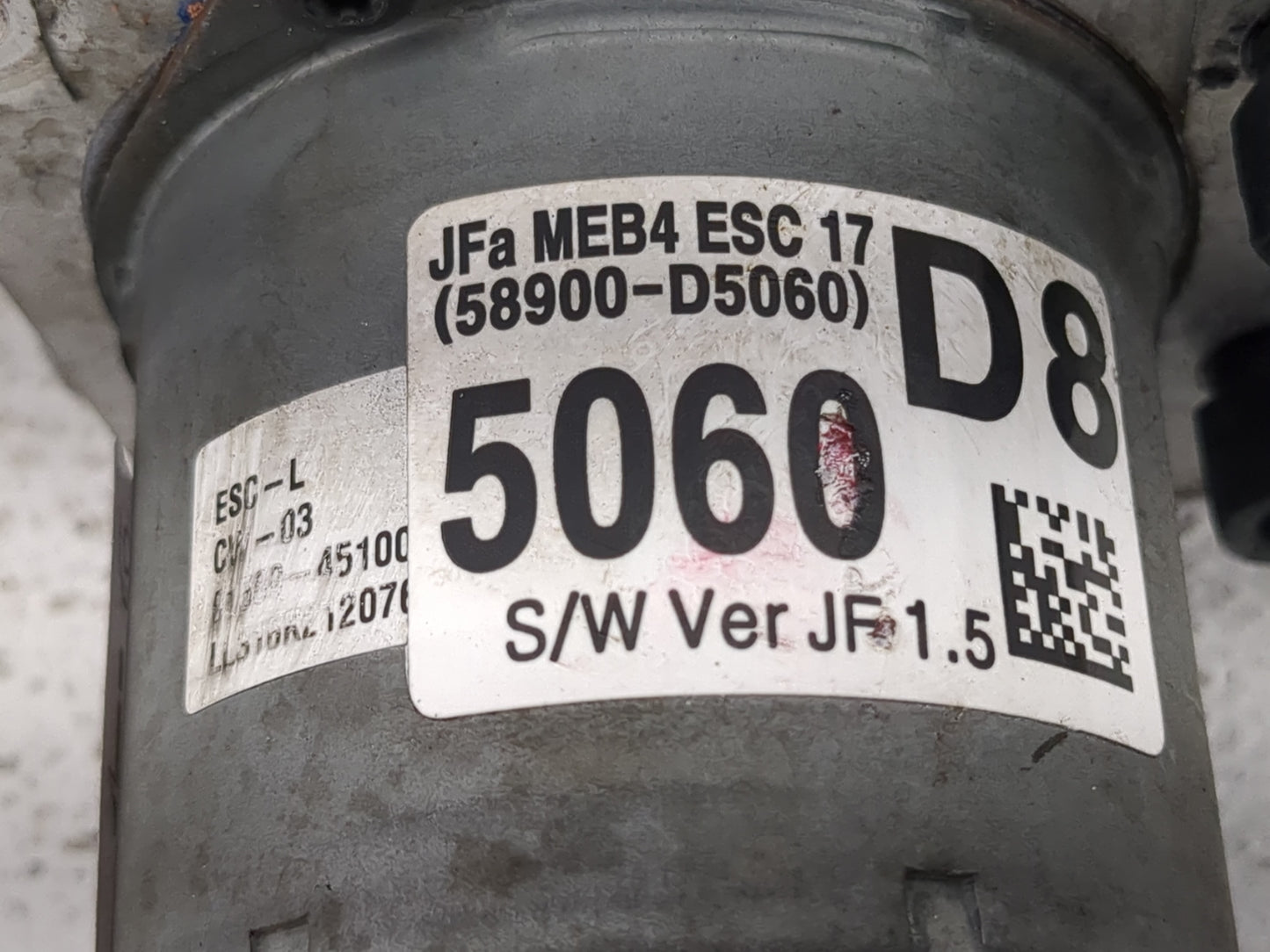 2017-2018 Kia Optima ABS Pump Control Module Replacement P/N:5890-D5060 D5589-22500 Fits Fits 2017 2018 OEM Used Auto Parts 