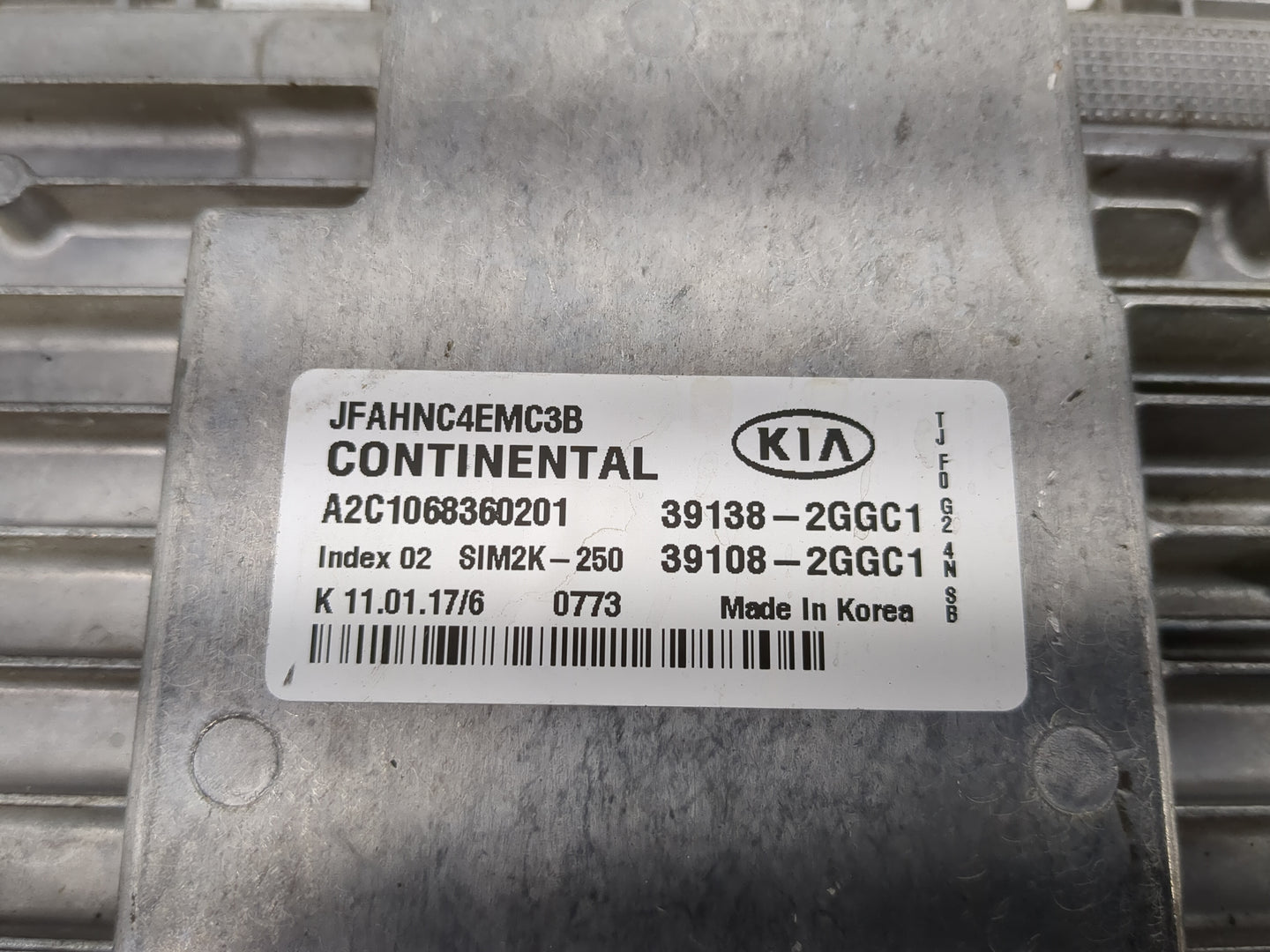 2016-2018 Kia Optima PCM Engine Control Computer ECU ECM PCU OEM P/N:39138-2GGC1 39108-2GGC1 Fits Fits 2016 2017 2018 OEM Us
