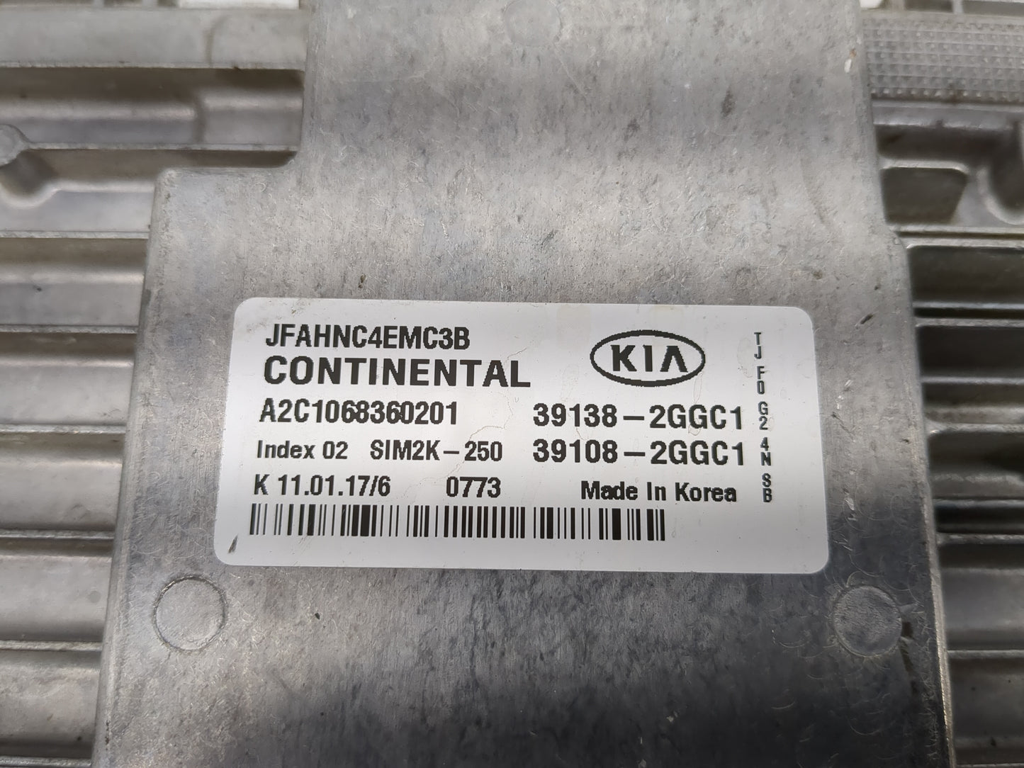 2016-2018 Kia Optima PCM Engine Control Computer ECU ECM PCU OEM P/N:39138-2GGC1 39108-2GGC1 Fits Fits 2016 2017 2018 OEM Us