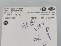 2017-2018 Kia Optima Radio AM FM Cd Player Receiver Replacement P/N:96160-D5150WK ACBB0D5AN.18MY Fits Fits 2017 2018 OEM Use