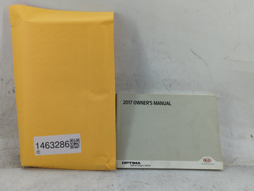 2017 Kia Optima Owners Manual Book Guide P/N:HA8O-EU6NB OEM Used Auto Parts - Oemusedautoparts1.com