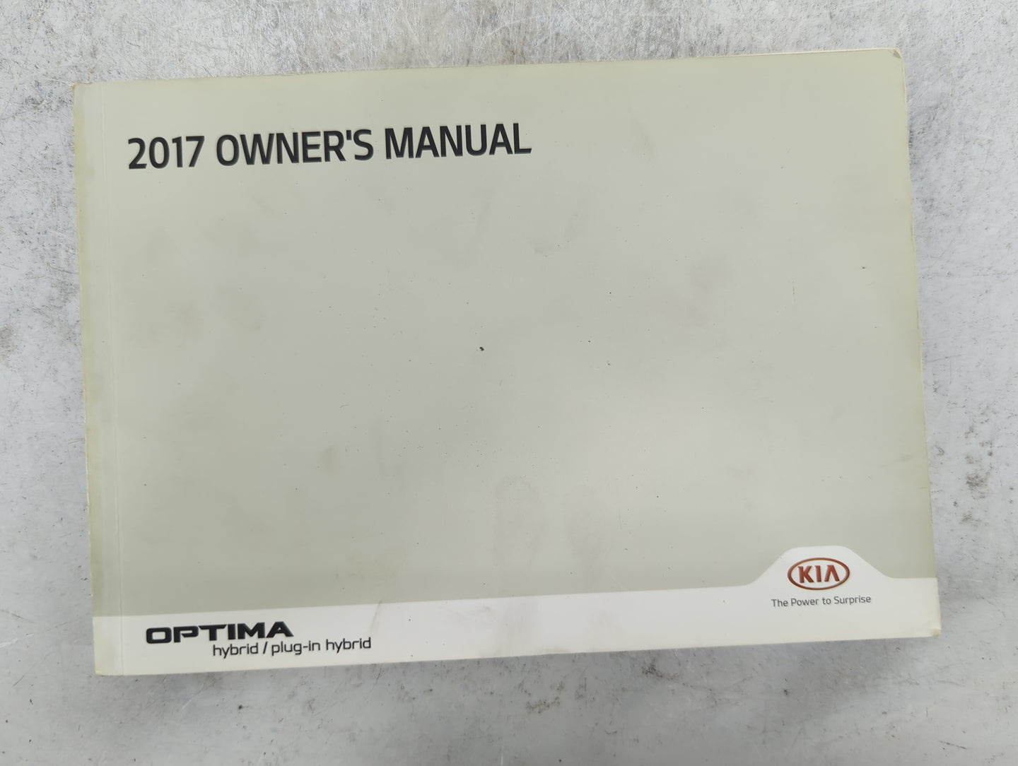 2017 Kia Optima Owners Manual Book Guide P/N:HA8O-EU6NB OEM Used Auto Parts - Oemusedautoparts1.com