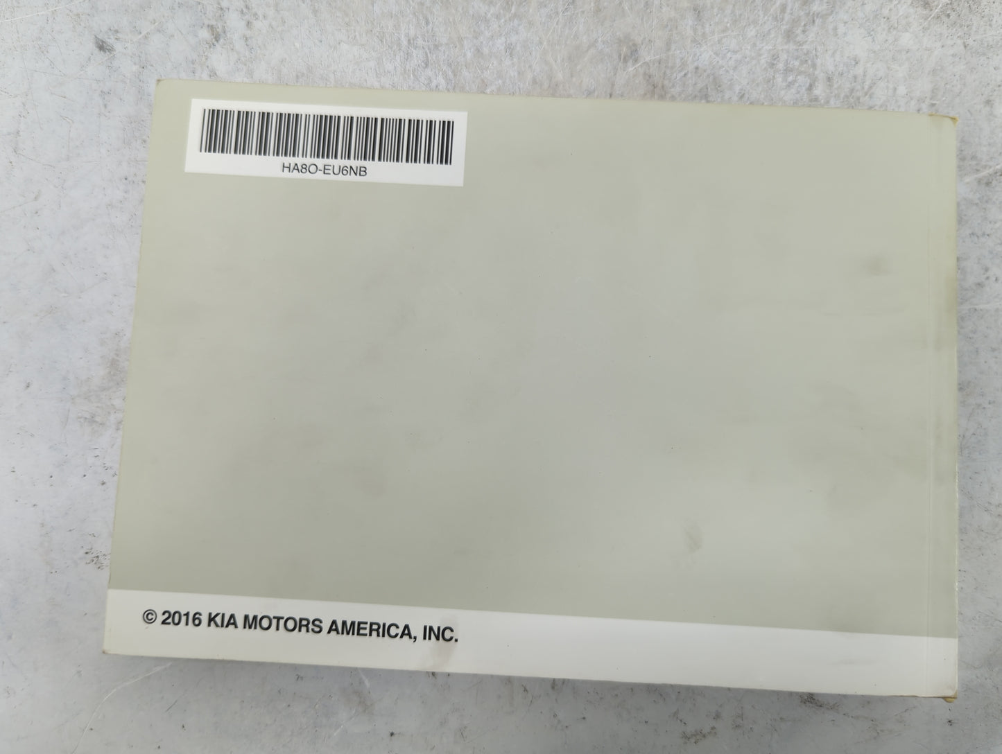 2017 Kia Optima Owners Manual Book Guide P/N:HA8O-EU6NB OEM Used Auto Parts - Oemusedautoparts1.com