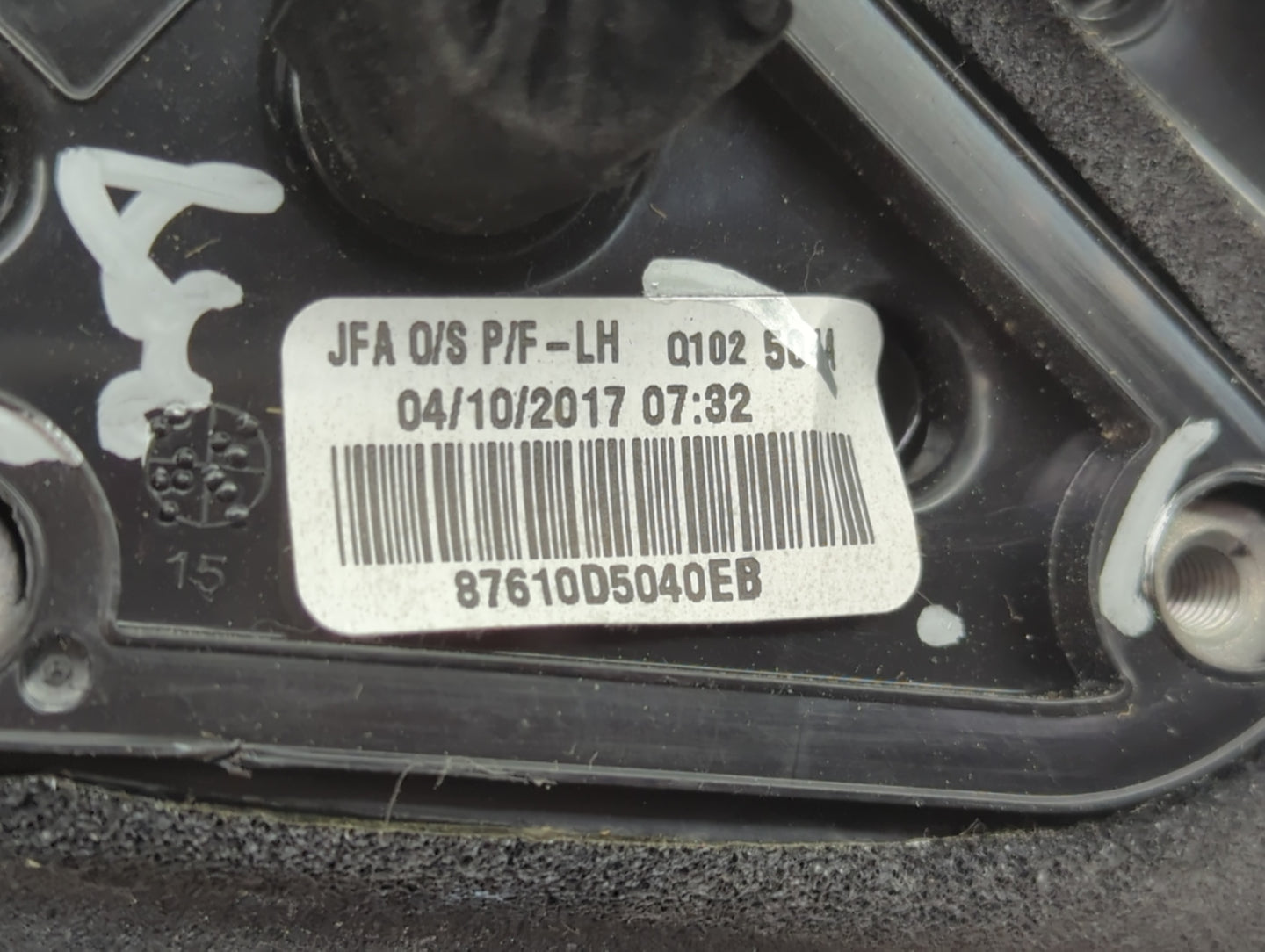2016-2018 Kia Optima Driver Side View Mirror - Left Door Mirror OEM Used - Oemusedautoparts1.com