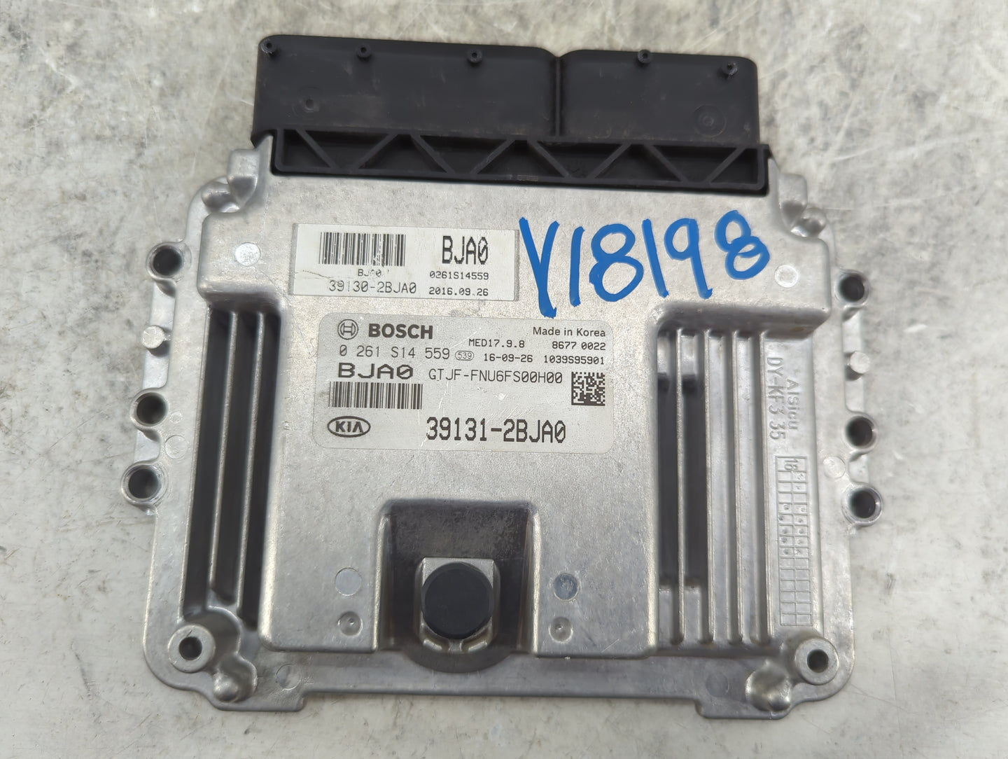 2016-2018 Kia Optima PCM Engine Control Computer ECU ECM PCU OEM P/N:39131-2BJA0 39130-2BJA0, 0261S14559 Fits Fits 2016 2017